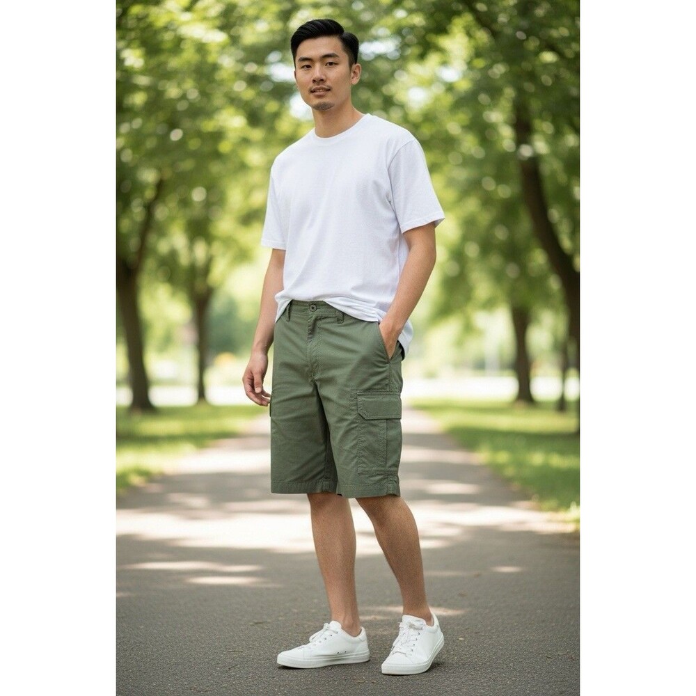 Columbia Omini-shade Sun Protection Green Men’s Cargo Shorts Size 54W